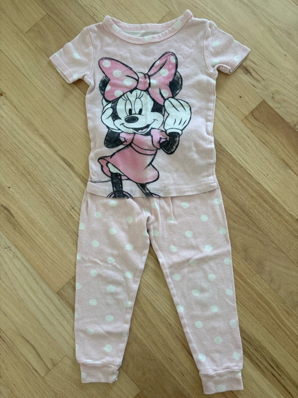 Disney Pink Minnie Mouse Toddler Pajamas